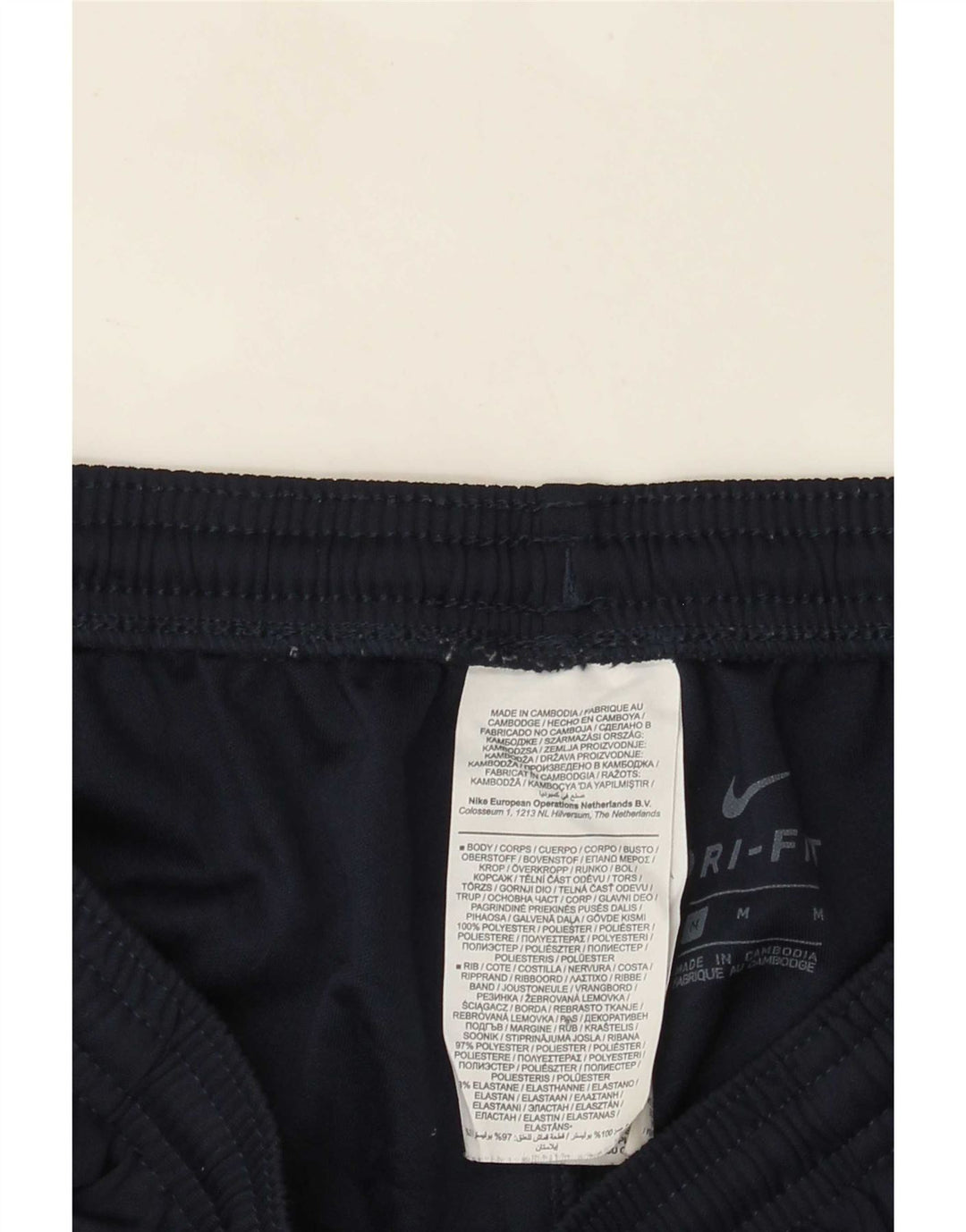 Pantaloni da tuta Nike Dri Fit da uomo, poliestere medio blu navy