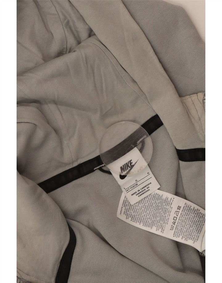 Felpa con cappuccio e zip Nike da ragazzo, 12-13 anni, grande, in cotone grigio