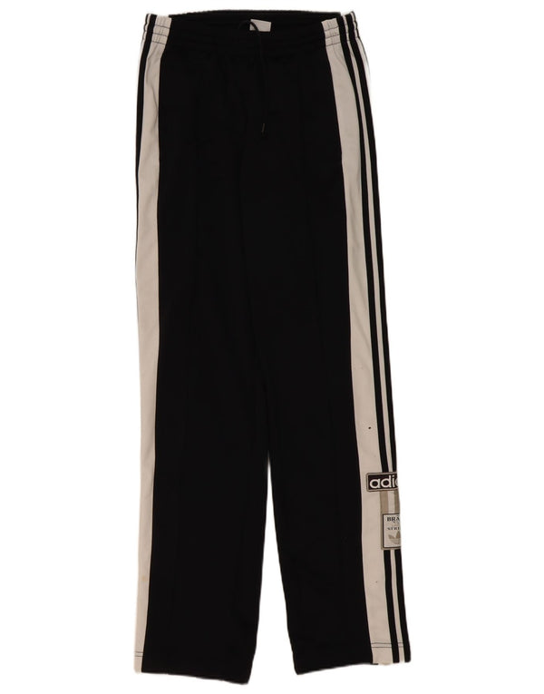 Pantaloni da tuta da donna Adidas UK 6 XS Poliestere color block nero