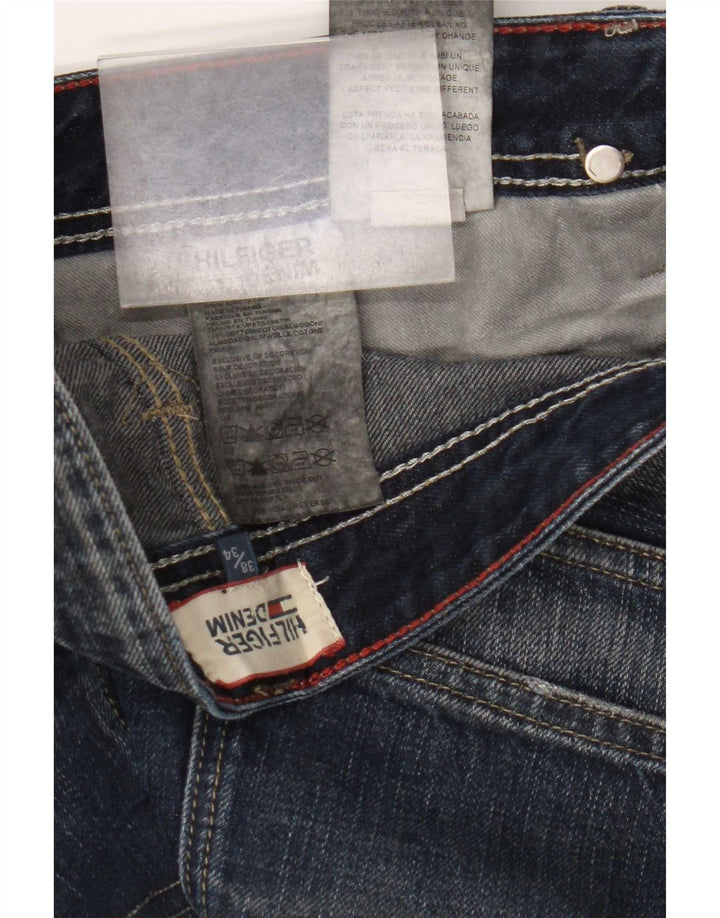 Jeans bootcut da uomo Tommy Hilfiger W38 L34 cotone blu navy