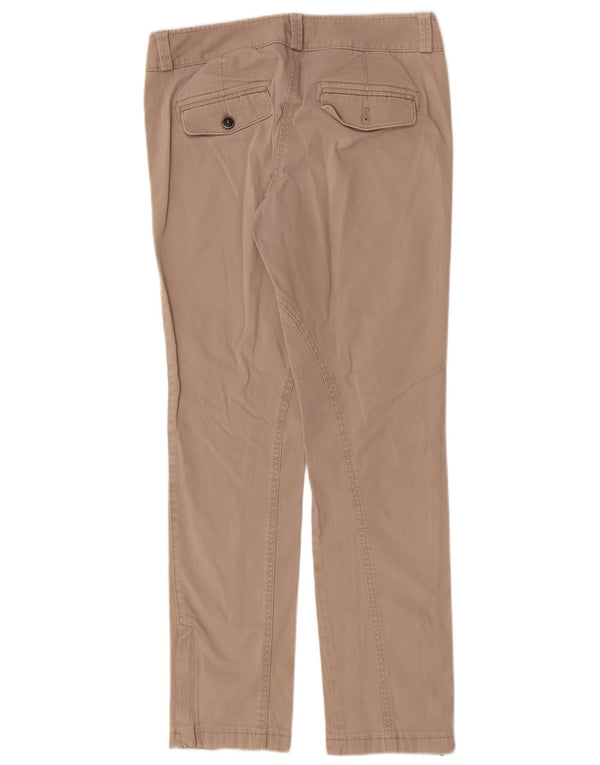 Pantaloni chino slim da donna Massimo Dutti EU 38 Small W28 L29 Cotone beige