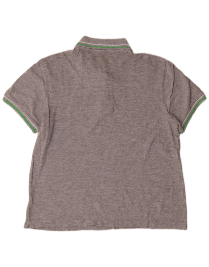 LOTTO Mens Polo Shirt Small Grey Flecked