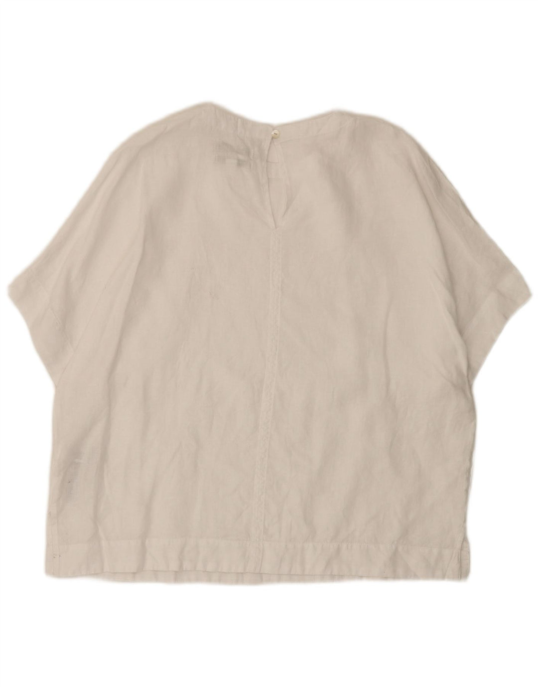 Top camicetta oversize da donna Marks & Spencer UK 14 grande lino bianco