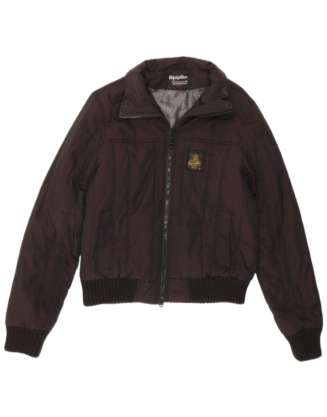 Giubbotto bomber da donna Refrigiwear UK 14 nylon bordeaux medio