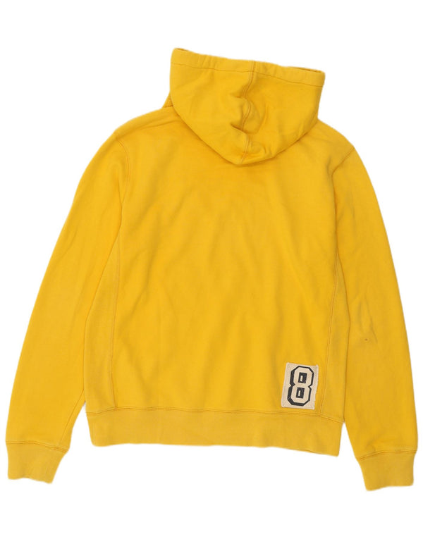 TOMMY HILFIGER Maglione con cappuccio grafico slim fit da uomo grande cotone giallo