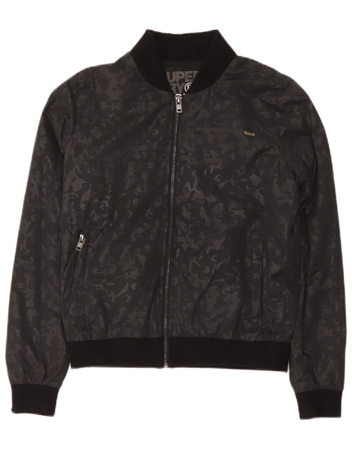 Giacca da tuta da donna Superdry UK 14 Medium Black Camouflage