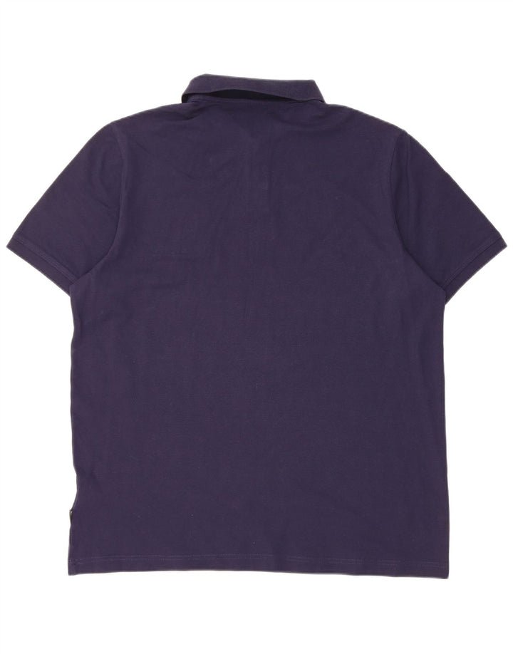 Polo da uomo Puma Large in cotone blu navy