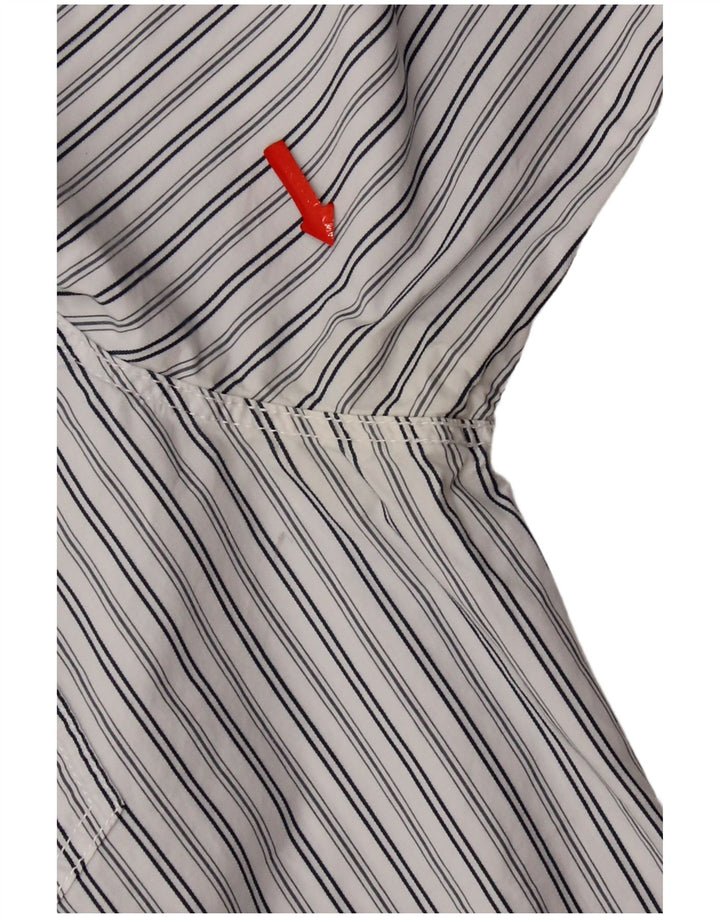 Camicia slim fit da uomo Fat Face XL in cotone a righe bianche