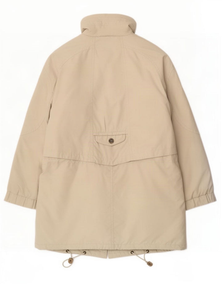 Cappotto imbottito ampio da donna vintage EU 42 grande poliestere beige