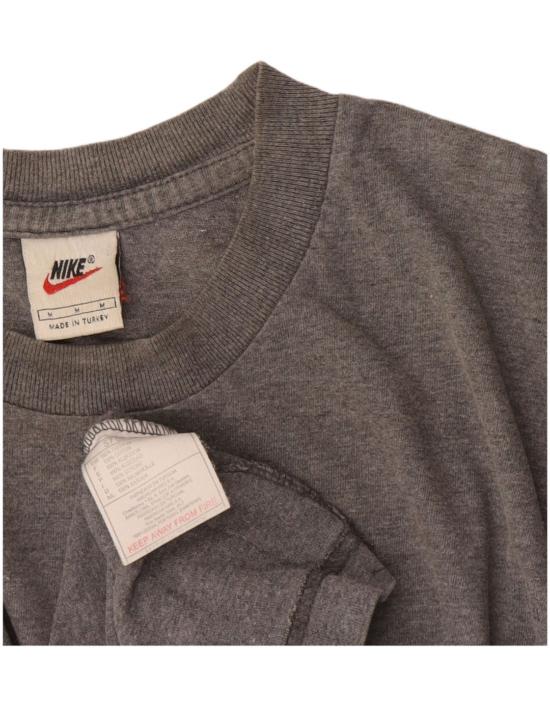 T-shirt Nike da uomo in cotone mélange grigio medio