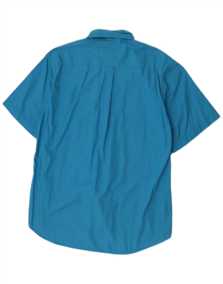 Camicia a maniche corte da uomo Levi's in cotone blu medio