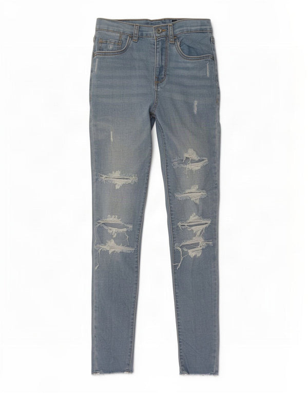 Jeans skinny a vita alta effetto consumato per ragazze Levi's 11-12 anni W26 L26 Blu