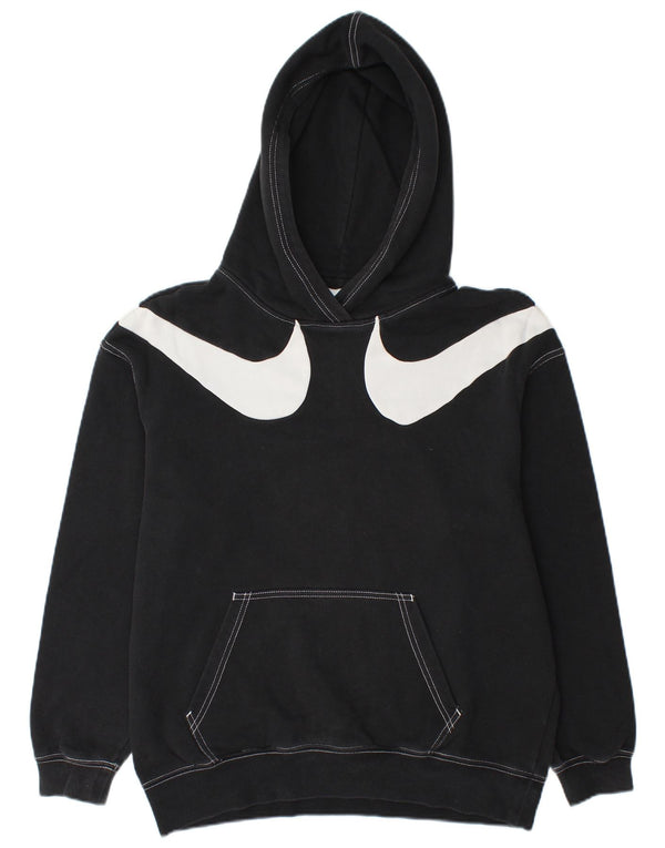 Felpa con cappuccio grafica ampia NIKE da uomo XS in cotone nero
