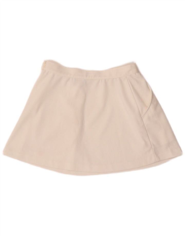 SERGIO TACCHINI Womens Mini Skirt IT 44 Medium W26  White Polyester