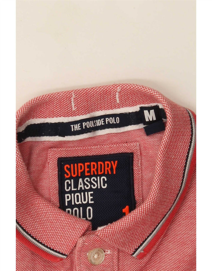Polo da uomo Superdry rosa medio