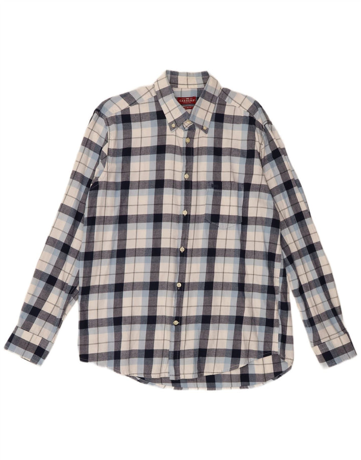 Camicia Carrera da uomo vestibilità regolare XL in cotone blu