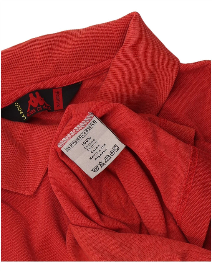 Polo Kappa Uomo XL Rosso Cotone