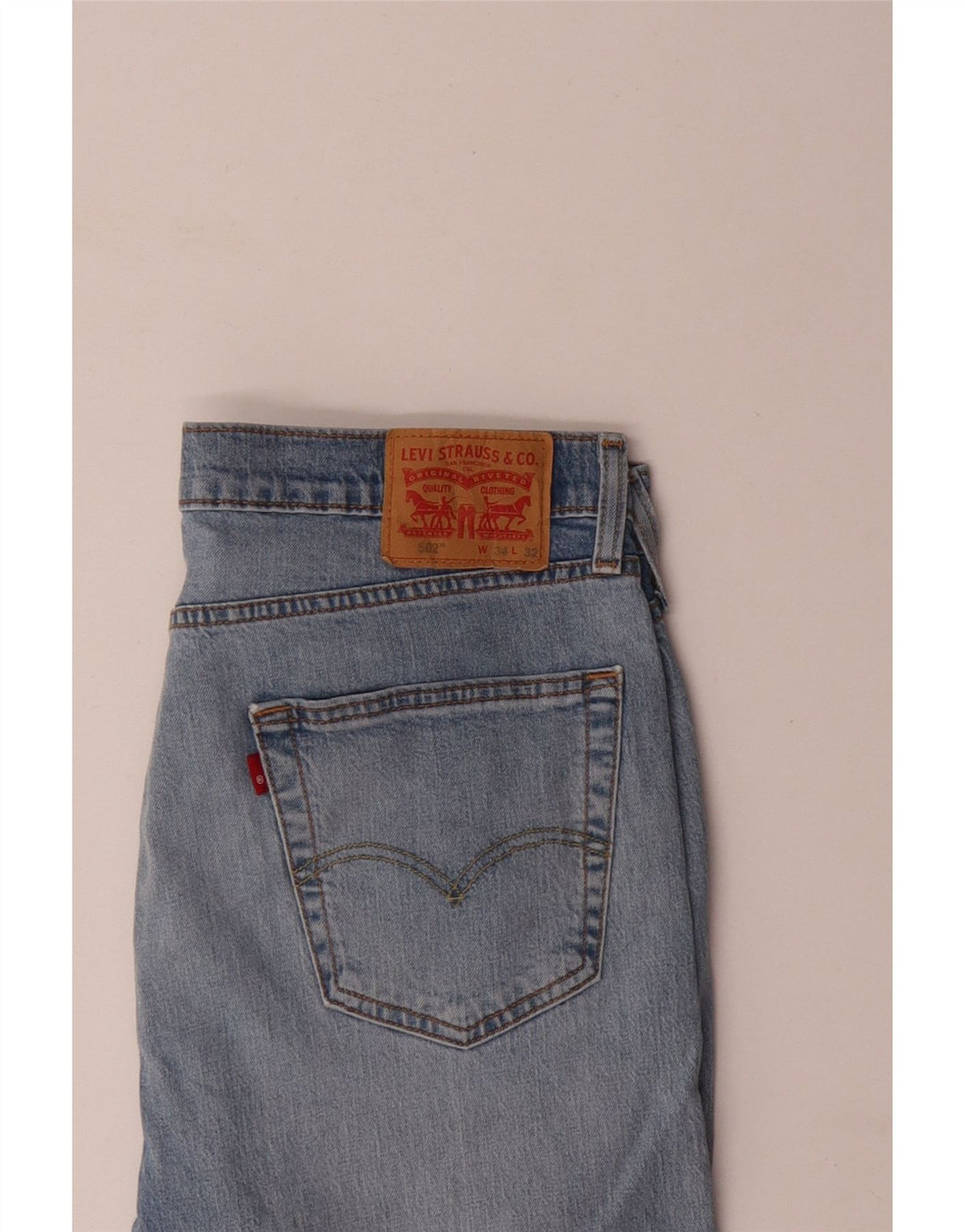 Levi's Uomo 502 Jeans affusolati W34 L32 Cotone blu