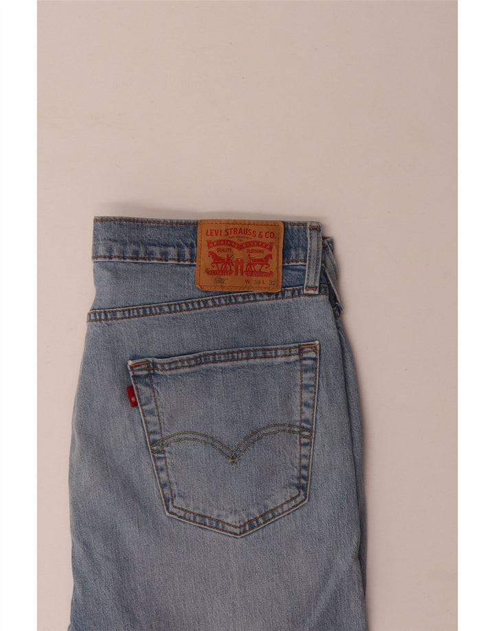 Levi's Uomo 502 Jeans affusolati W34 L32 Cotone blu