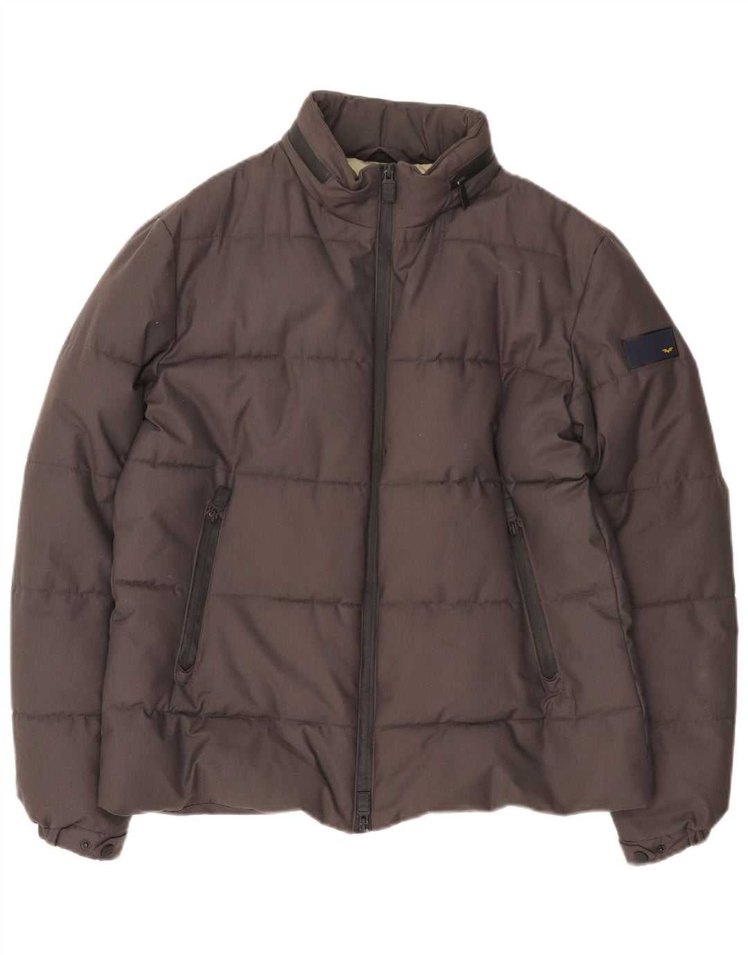 Giacca imbottita con cappuccio da uomo Armata Di Mare UK 40 Large Grigio Poliestere
