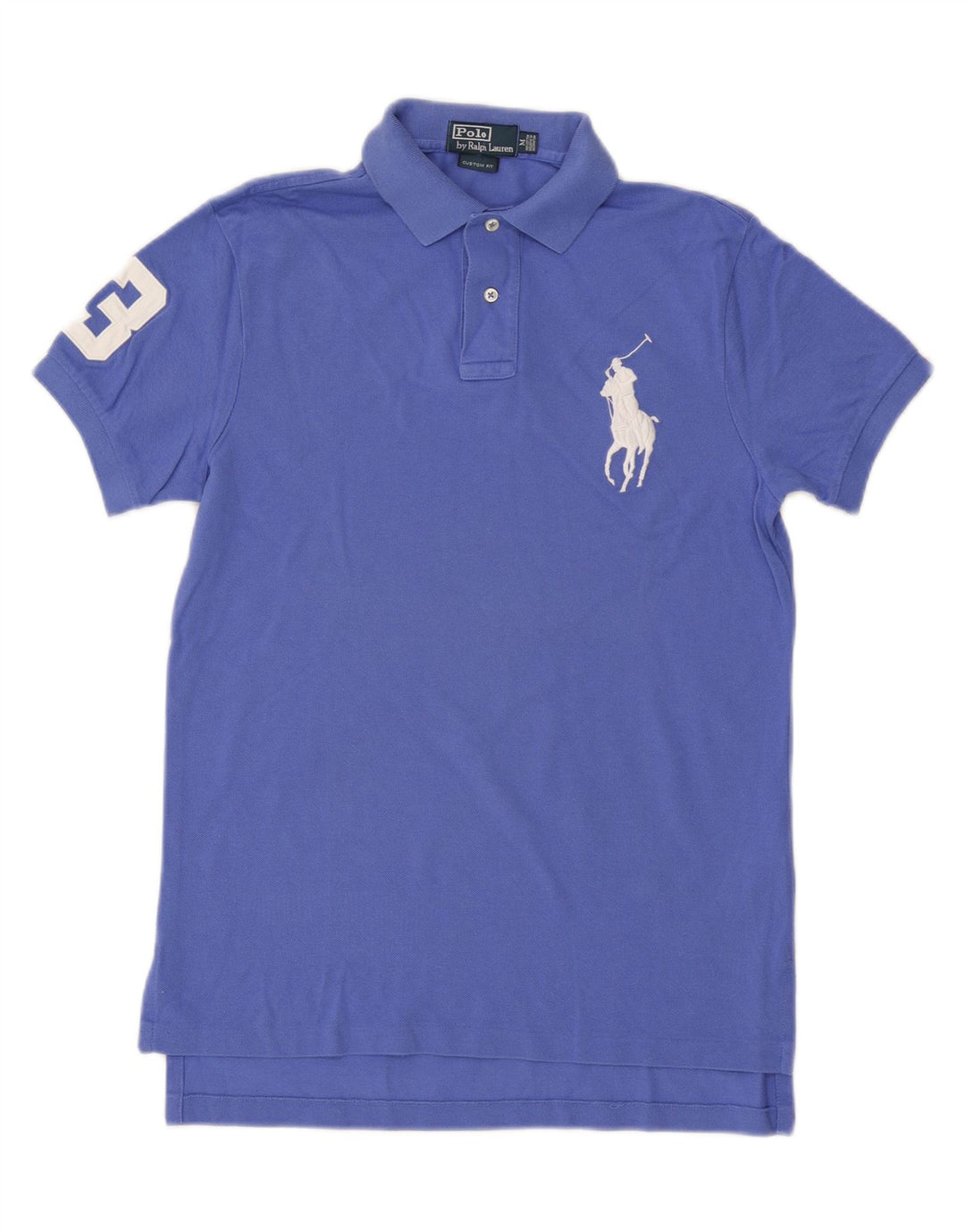 POLO RALPH LAUREN Polo da uomo con vestibilità grafica personalizzata in cotone blu medio