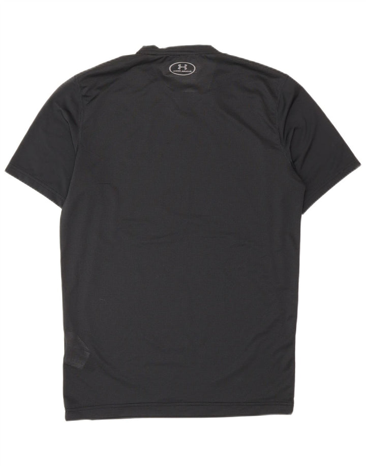 T-shirt da uomo UNDER ARMOUR Heat Gear Top medio poliestere nero