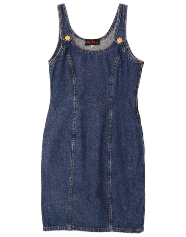 Abito in denim senza maniche da donna Oleg Cassini IT 42 Blu medio