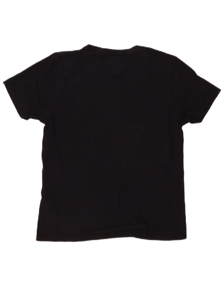 T-shirt da uomo Tommy Hilfiger Top grande in cotone nero