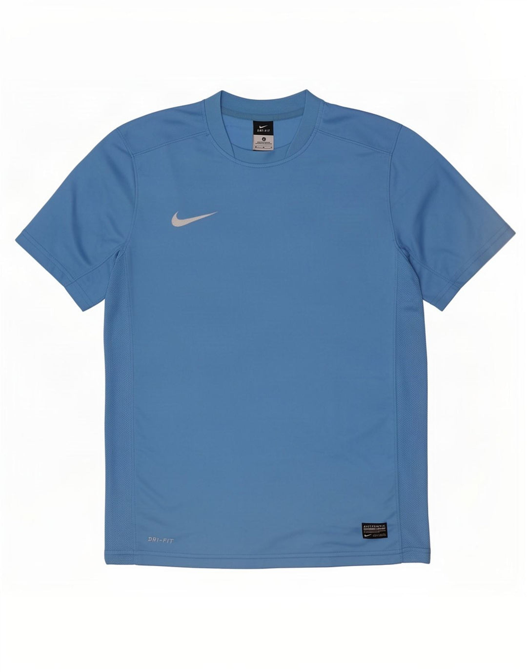 T-shirt Nike Dri Fit da uomo, top in poliestere blu medio