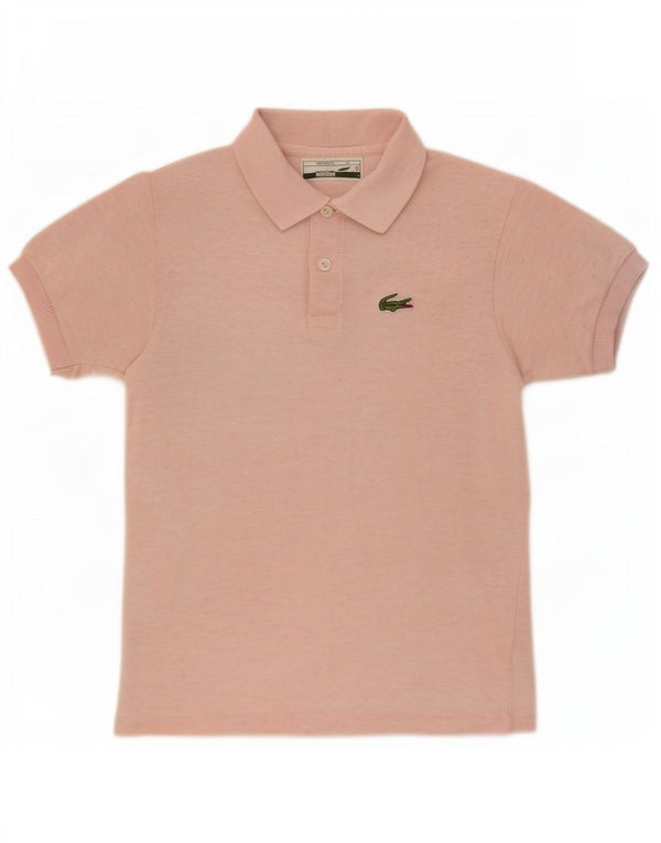 Polo per ragazze Lacoste 9-10 anni in cotone mélange rosa