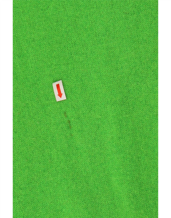 MASSIMO DUTTI Maglione maglione girocollo da donna lungo UK 14 Verde medio