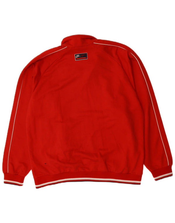 Giacca da tuta da uomo NIKE UK 42/44 Large Rosso Cotone