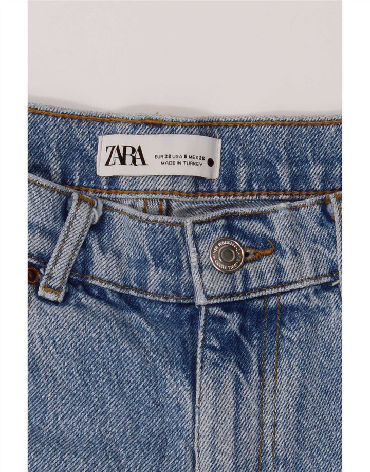 Jeans dritti da donna Zara EU 38 Small W28 L34 Blu