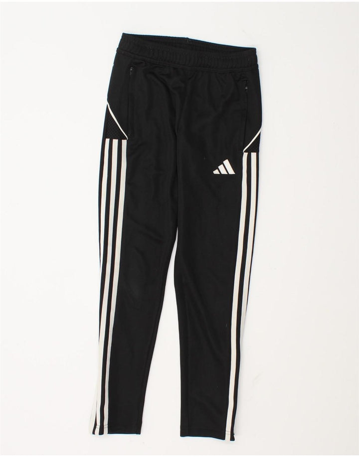 Pantaloni della tuta Adidas Aeroready da ragazzo 9-10 anni in poliestere nero