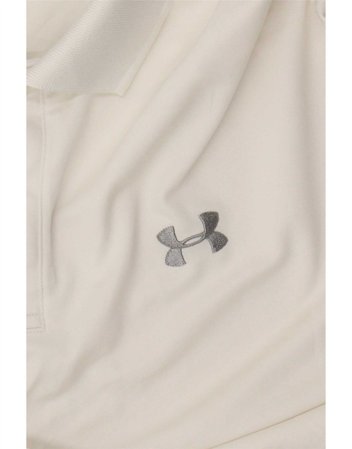 Polo da uomo Under Armour grande bianca