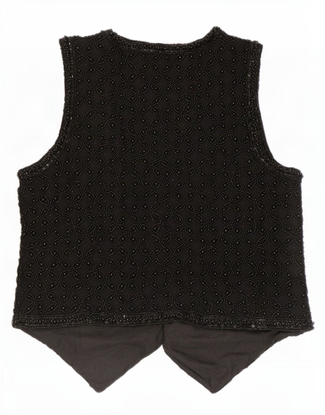 Gilet vintage da donna UK 14 medio nero