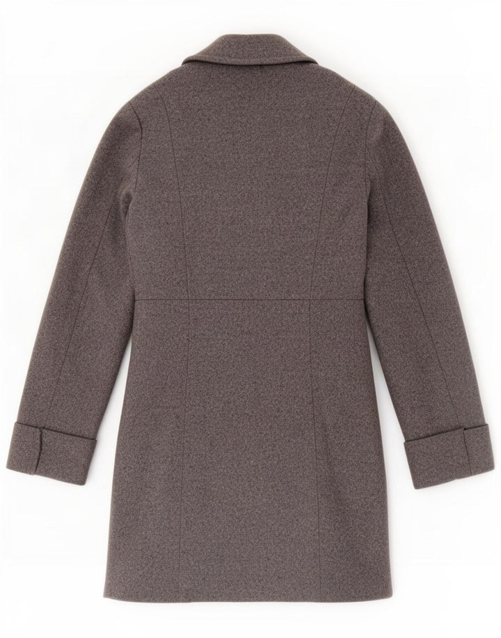 Cappotto Donna Benetton IT 42 Grigio Medio Lana