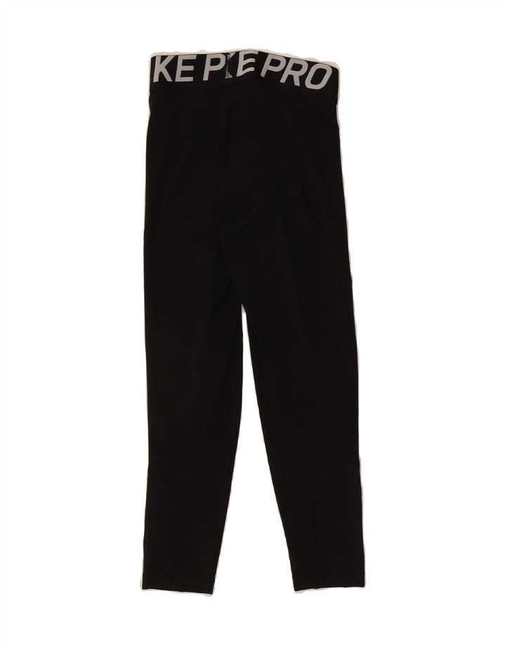 ADIDAS Womens Dri Fit Graphic Leggings UK 6 XS  Black Polyester Vintage Adidas and Second-Hand Adidas from Messina Hembry 