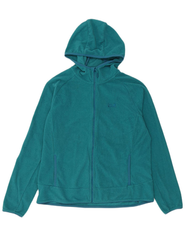 Giacca da ginnastica con cappuccio da donna Jack Wolfskin UK 18 XL poliestere blu