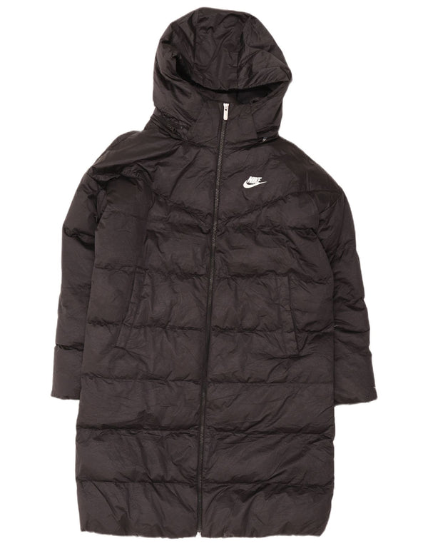 Cappotto imbottito con cappuccio Nike Therma-Fit da uomo UK 36 piccolo nylon nero