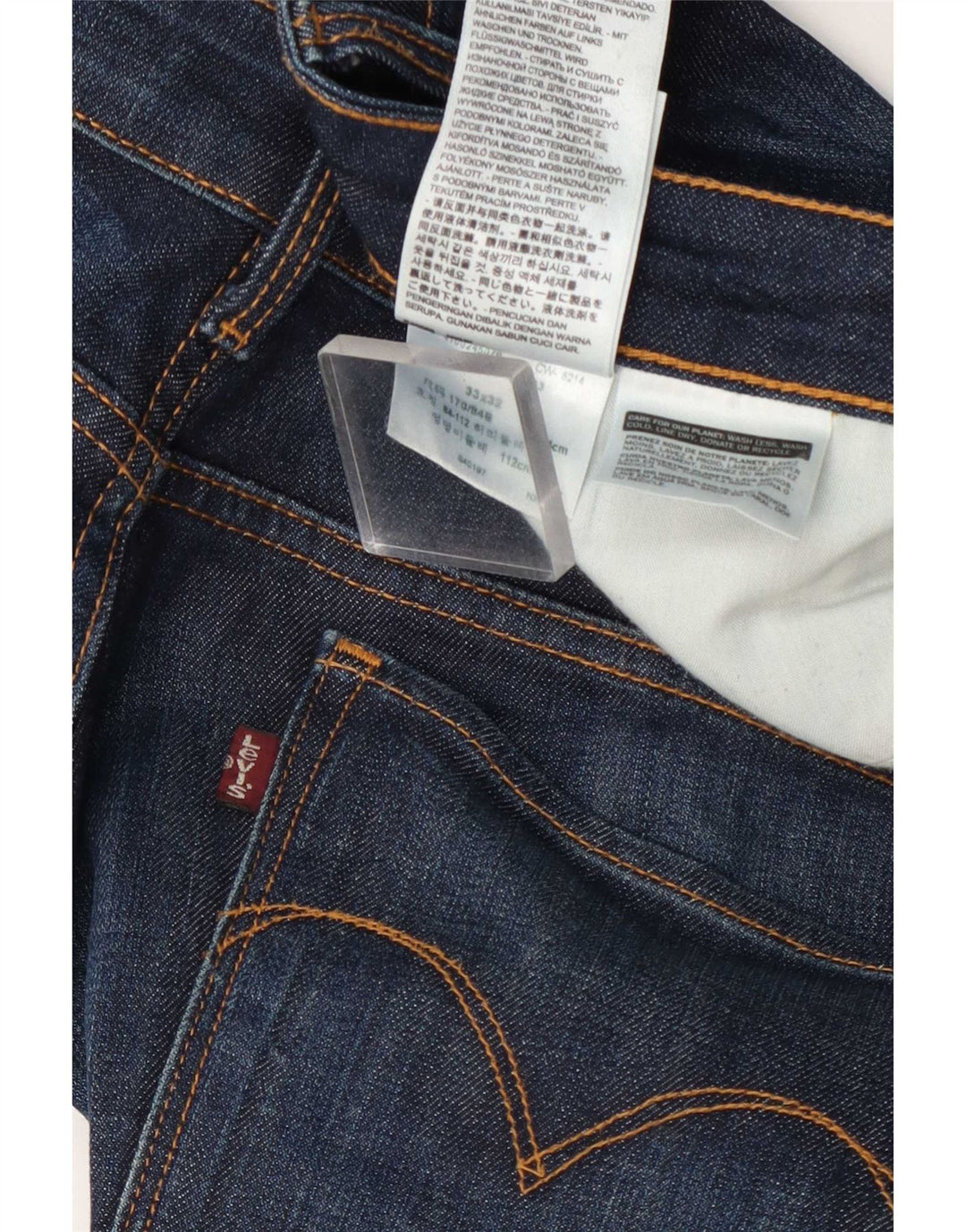 Jeans Levi's da donna a vita media bootcut W33 L32 cotone blu navy