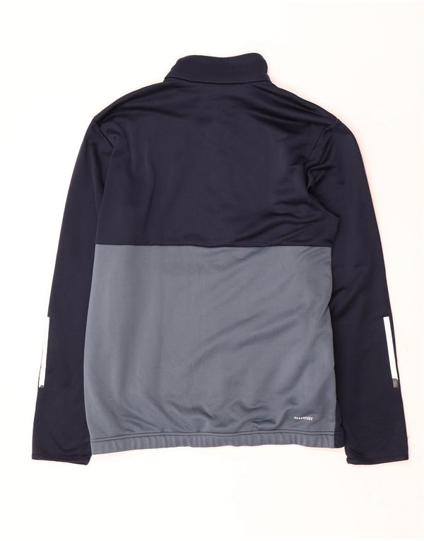 Giacca da uomo Adidas Aeroready Top Jacket Large Blu Navy Colourblock