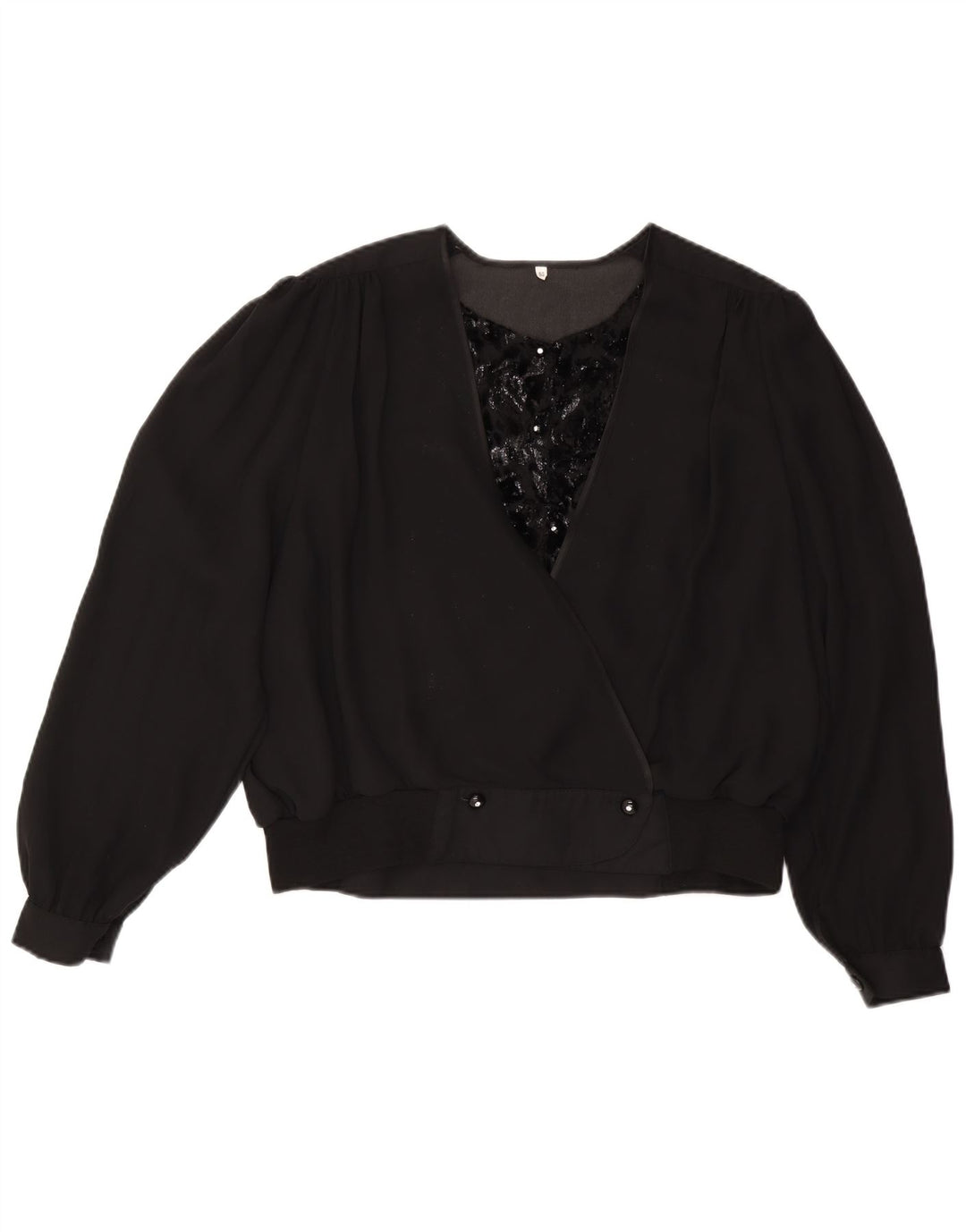 Camicia Donna VINTAGE IT 50 XL Nera Viscosa