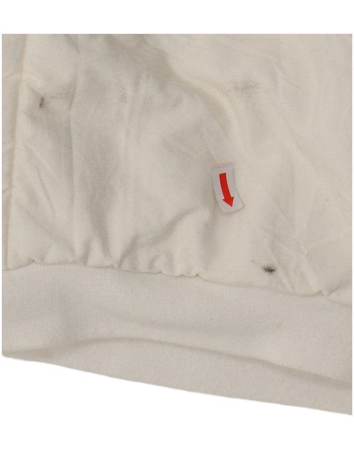 Cappotto giacca a vento oversize da donna VINTAGE EU 38 medio bianco poliammide