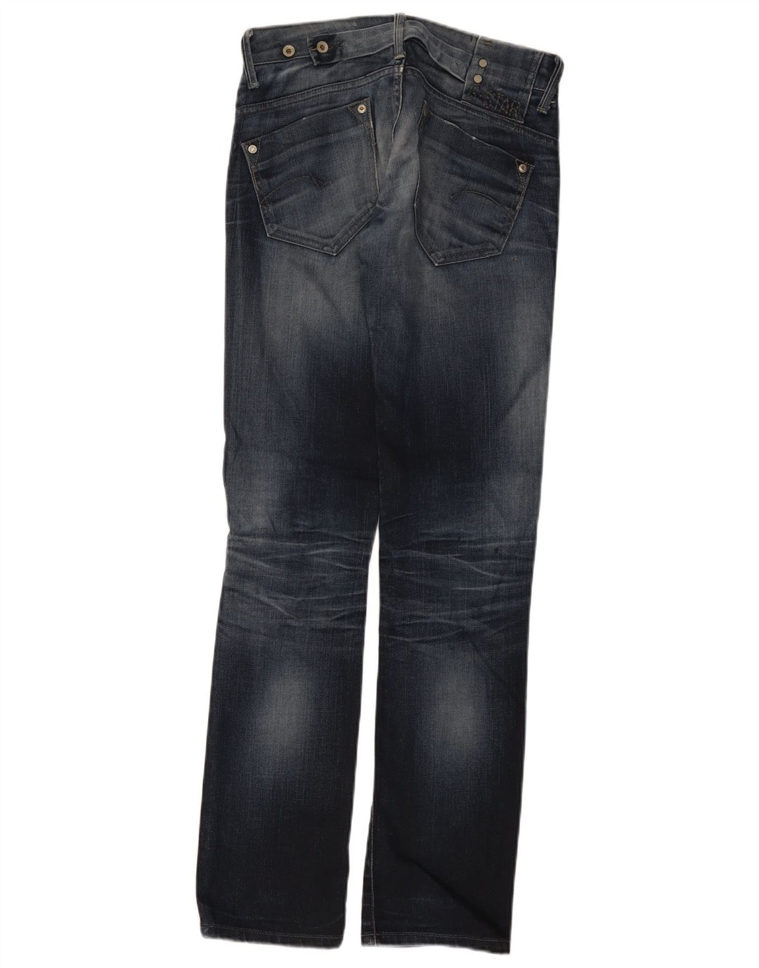 Jeans dritti invecchiati da donna G-Star W28 L32 Blu