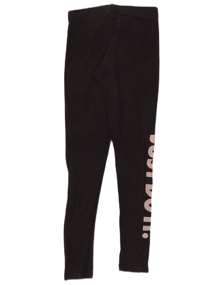 Leggings grafici da donna Nike UK 10 piccoli cotone nero