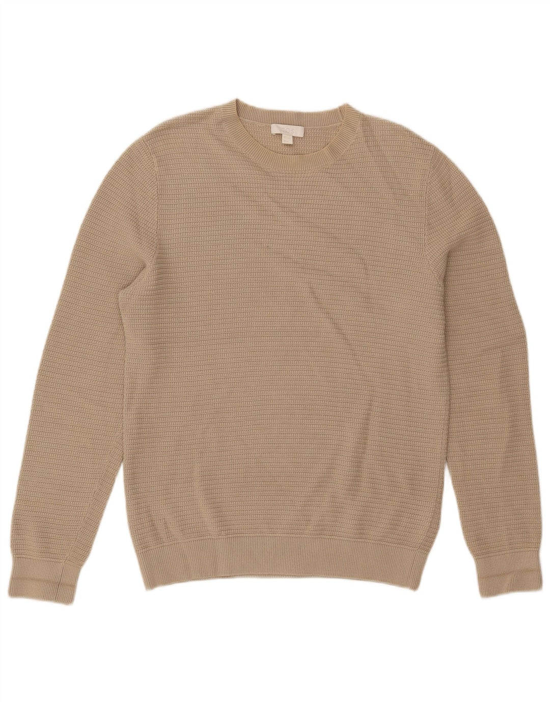 Maglione Cos da uomo con scollo a barca, piccolo cotone beige
