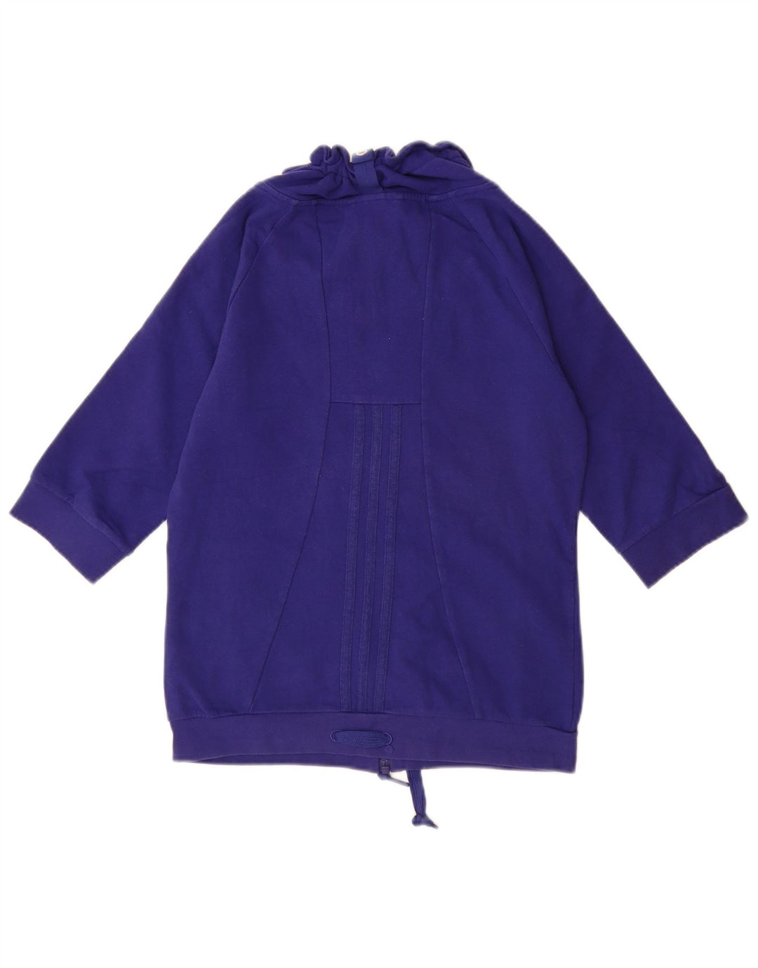 Felpa da donna con maniche a 3/4 ADIDAS UK 10 piccola in cotone blu
