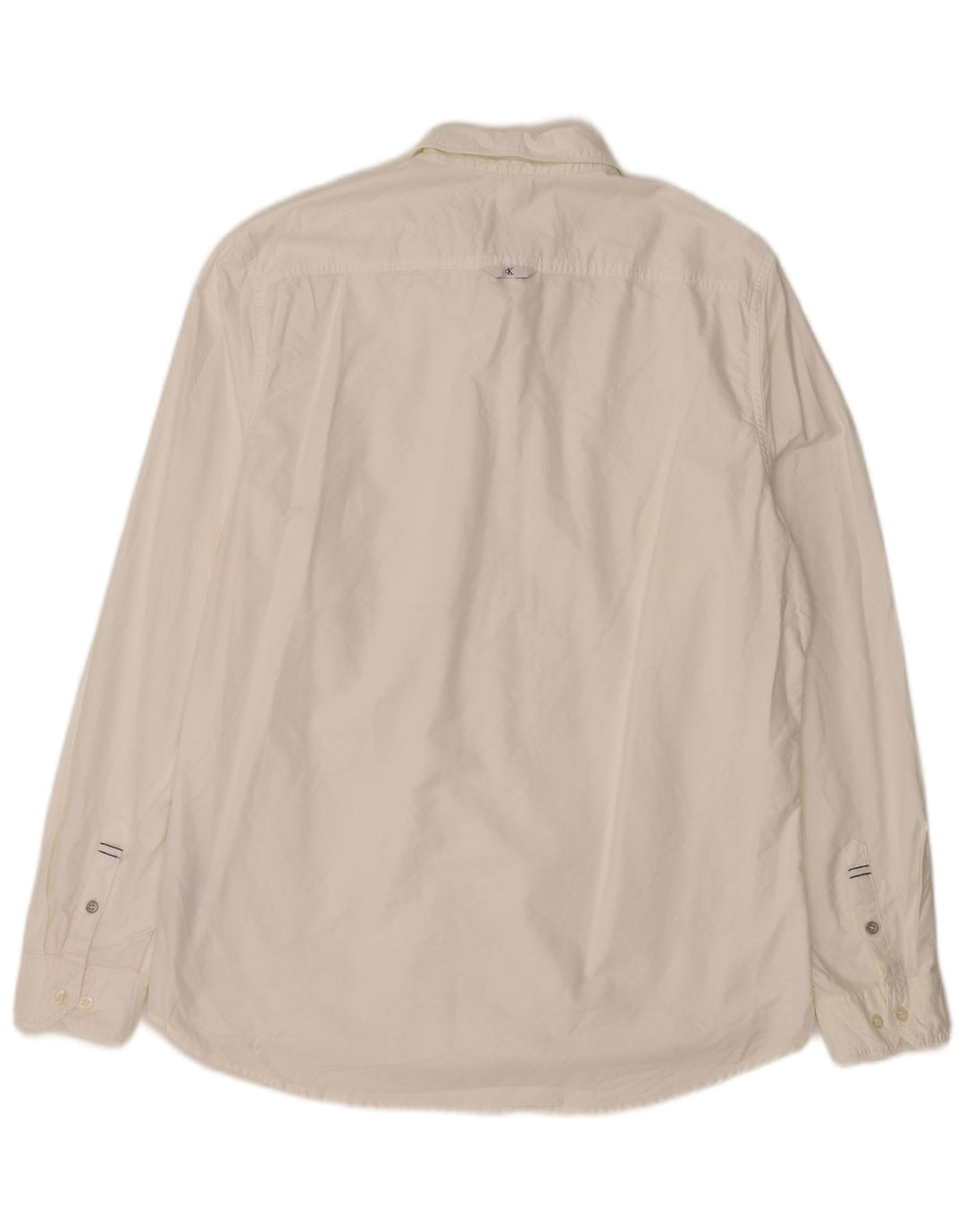 CALVIN KLEIN JEANS Camicia da uomo slim fit XL in cotone bianco