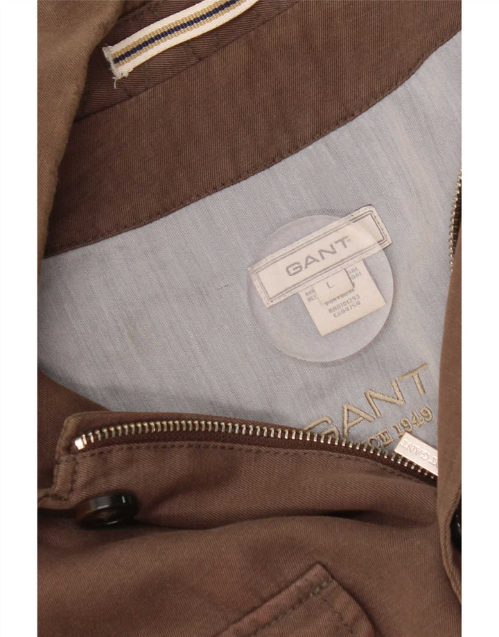 Giacca utility da uomo Gant UK 40 Large in cotone marrone